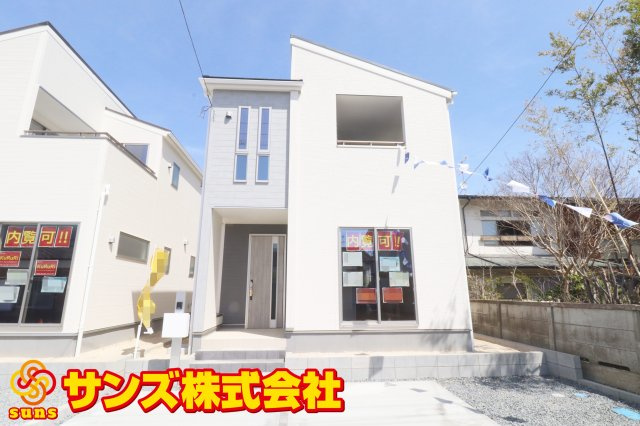 郡山市亀田2丁目第2　　　３号棟　　　桑野小学校、郡山第６中学区　の外観|南西側から見た区画全体♪