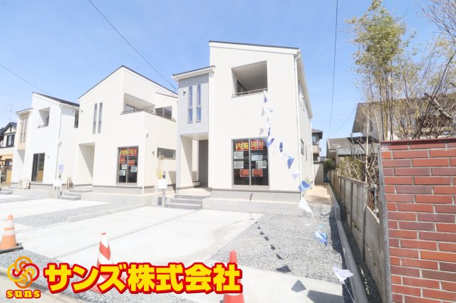 郡山市亀田2丁目第2　　　３号棟　　　桑野小学校、郡山第６中学区　の外観|南西側から見た区画全体♪