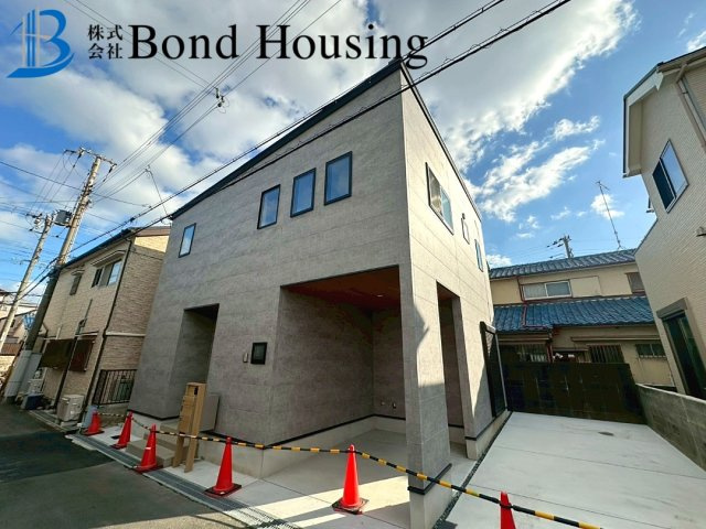 省エネ基準適合住宅　星陵台　新築戸建の前面道路含む現地写真