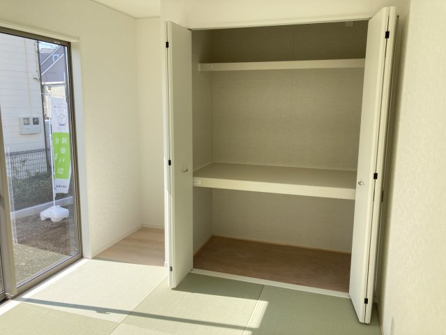 クレイドルガーデン富岡市七日市第５　１号棟の収納|和室も収納豊富です