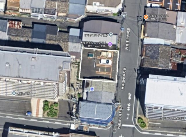 中央区谷町　新築戸建用土地の地図