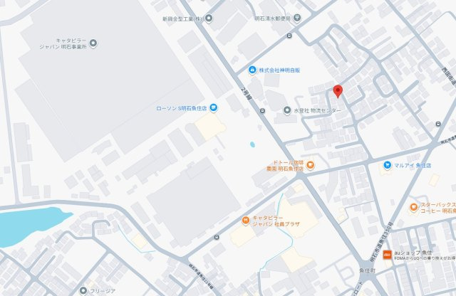 明石市魚住町清水　新築の地図