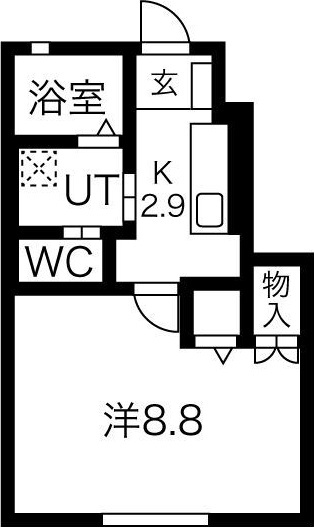 ルーブル大沼IIの間取り