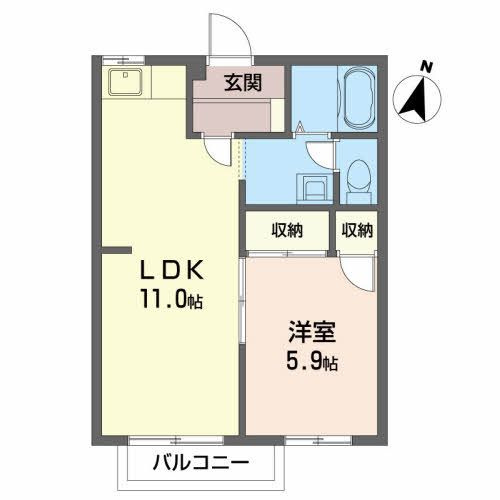 プライムハウス Ｂの間取り