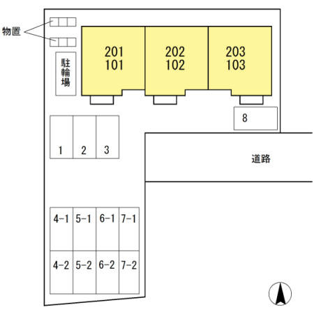 カモミール台町の区画図