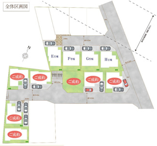 【区画図】 | 【仲介手数料無料！！】府中市南町6丁目　新築戸建て（全11棟）E号棟　5290万円