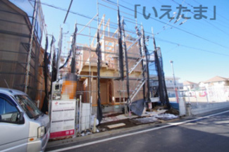 【外観】 | 【仲介手数料無料！！】日野市上田　新築戸建て（全7棟）1号棟　4780万円 | 令和８年２月９日撮影　建築中