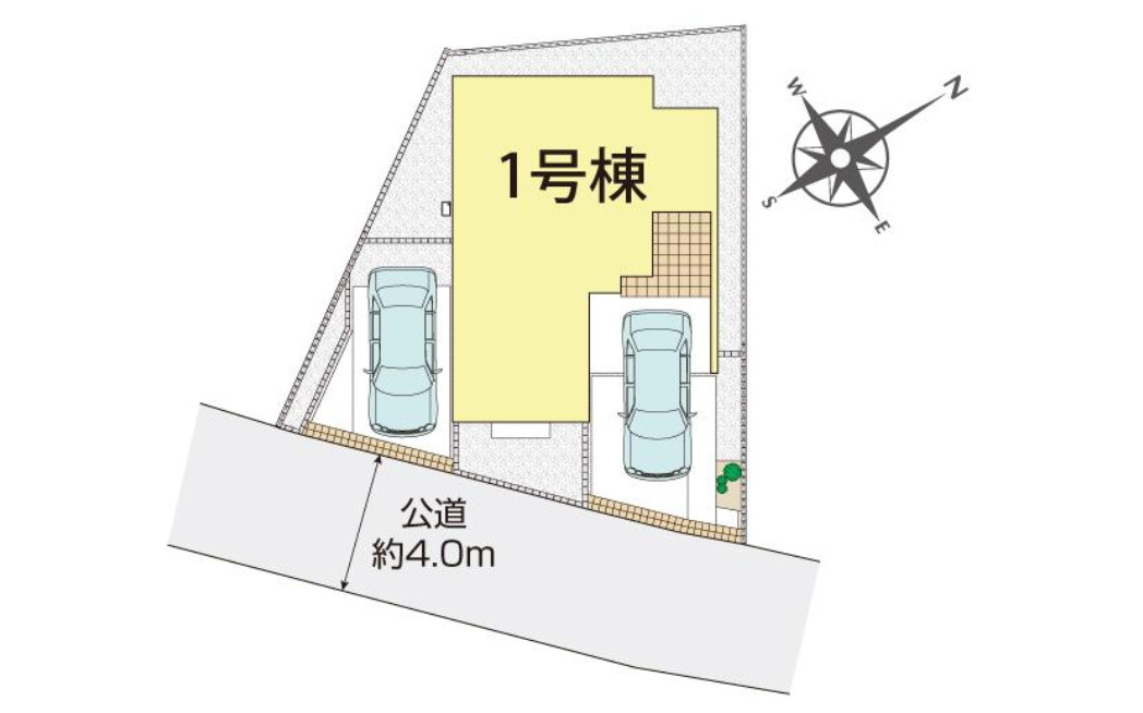 蓮田市馬込2丁目　全1棟の区画図|ビルトインガレージ風の車庫スペースは、玄関から至近で荷物の運び出しもスムーズです 。スマートに開閉できる電子キーを採用しており 、雨の日の帰宅や防犯面でも高い利便性を発揮します。