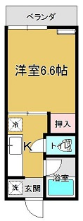 BonheuRの間取り|※写真は102号室です。現状を優先します。