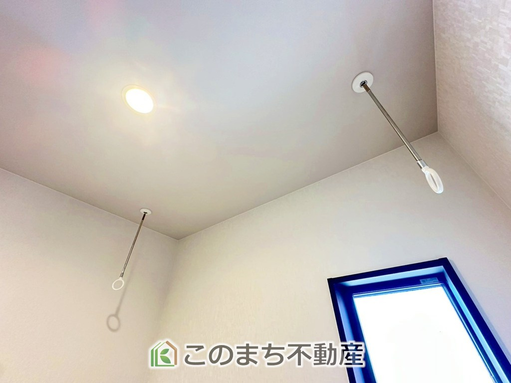 アーバンレジオス宇都宮市滝の原3丁目の設備|雨でも安心！室内物干しも標準装備です♪
