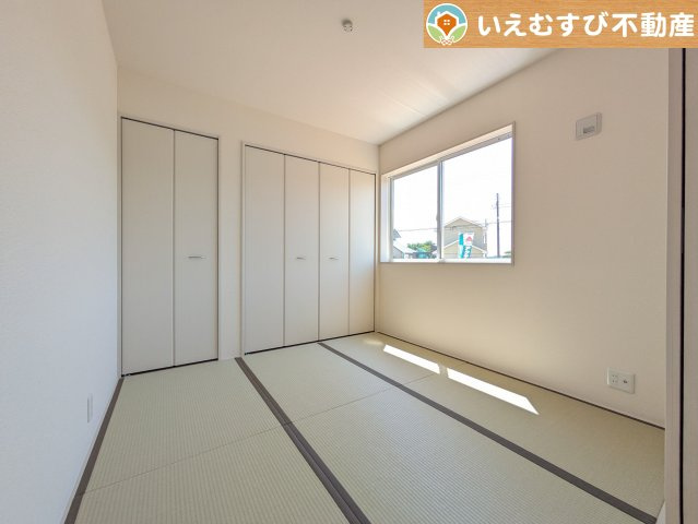 Livele Garden.S　熊谷中恩田の和室|すぐ横になれる和室は、みんながほっと一息つける空間
ちょっとした休憩や来客時、お子様のお世話にも大活躍しそうですね♪