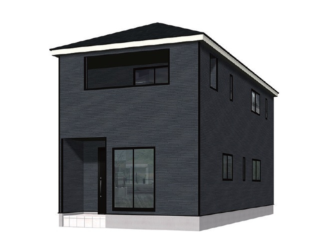 南金田（第1）　新築戸建　1号棟【全5区画】の外観パース|１号棟　3LDK+WIC