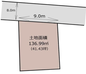 【土地図】 | 川越市月吉町　建築条件なし売地　東武東上線『川越市駅』徒歩15分　【月越小学区】