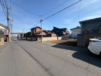 【前面道路含む現地写真】 | 川越市月吉町　建築条件なし売地　東武東上線『川越市駅』徒歩15分　【月越小学区】