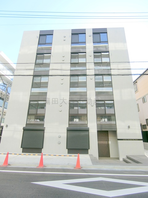 ラヴィエール羽田スカイゲートの外観|2025年11月築　RC鉄筋コンクリート造地上5階建て総戸数14戸
東京都大田区東糀谷4丁目　京急空港線大鳥居駅徒歩8分