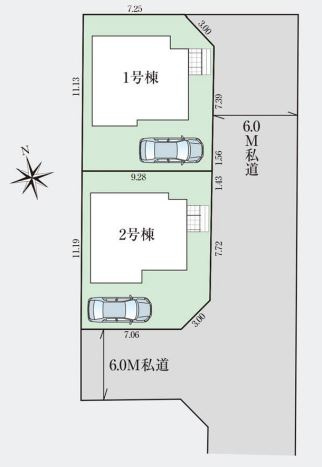 【区画図】 | ご家族様のプライベート空間が確保できる素敵な間取りです。また敷地ゆったりですので、おうち時間を楽しむのにもぴったりですね♪