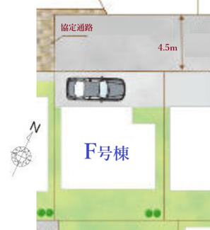 【区画図】 | 【仲介手数料無料！！】府中市南町6丁目　新築戸建て（全11棟）F号棟　5490万円 | 土地：100.04㎡（30.26坪）