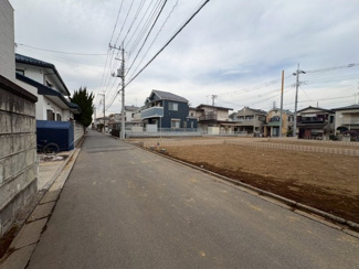 【前面道路含む現地写真】 | 川越市中台元町1丁目　建築条件なし売地　東武東上線『川越駅』徒歩24分　【新宿小学区】