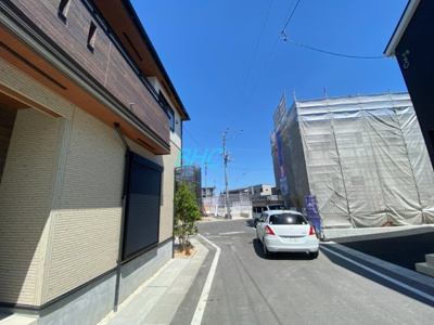 【前面道路含む現地写真】 | 雄琴５丁目　分譲3区画1号棟