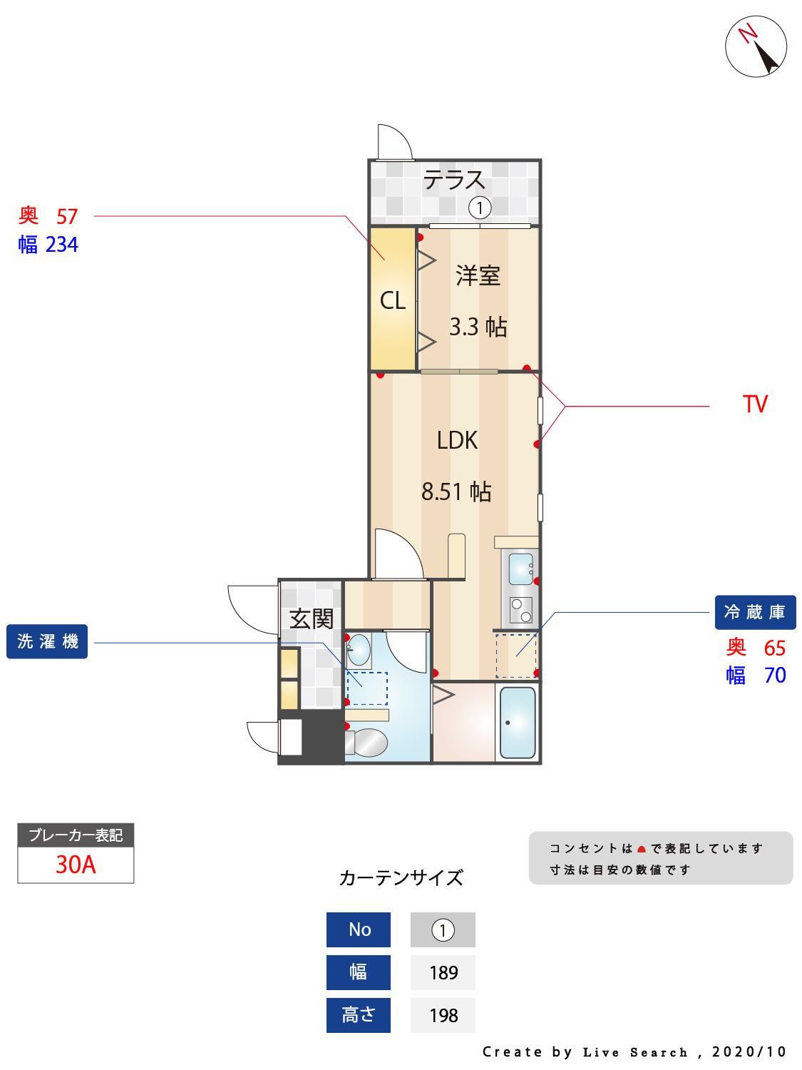 ウェリス南福岡の間取り