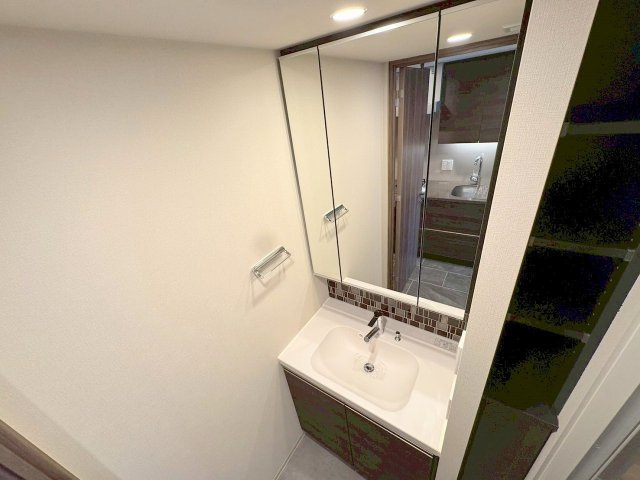 ザ・パークハビオ塚本の独立洗面台