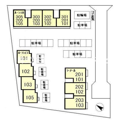 ル・シエルの区画図