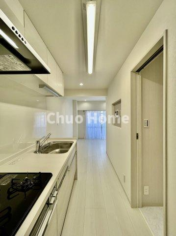 雷門永谷マンションのキッチン|ダイニングキッチン