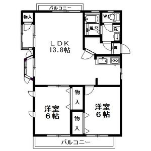 ＲＡＰＵＴＡの間取り