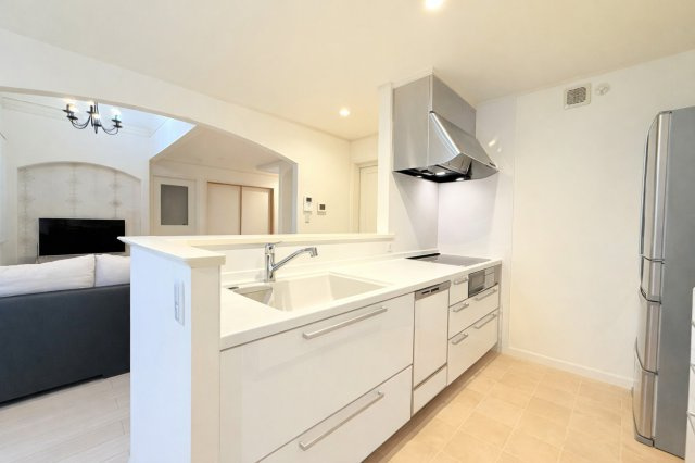 古河市下山町オール電化住宅のキッチン