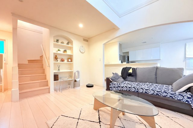 古河市下山町オール電化住宅の居間・リビング