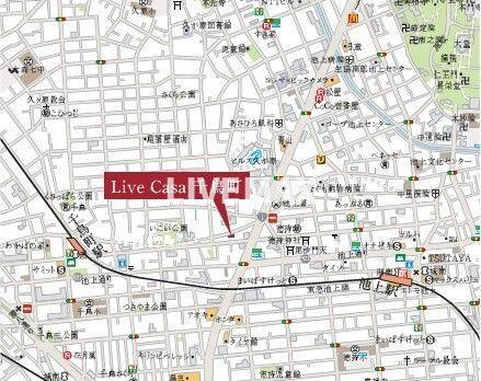 【地図】ＬｉｖｅＣａｓａ千鳥町
