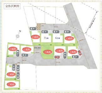 【区画図】 | 【仲介手数料無料！！】府中市南町6丁目　新築戸建て（全11棟）G号棟　5490万円