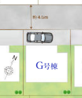 【区画図】 | 【仲介手数料無料！！】府中市南町6丁目　新築戸建て（全11棟）G号棟　5490万円 | 土地：100.05㎡（30.26坪）