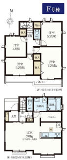 【間取り】 | 【仲介手数料無料！！】国立市谷保　新築戸建て（全15棟）F号棟　5090万円