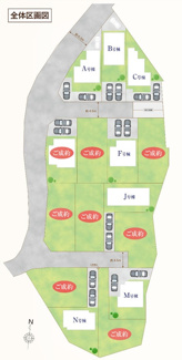 【区画図】 | 【仲介手数料無料！！】国立市谷保　新築戸建て（全15棟）F号棟　5090万円