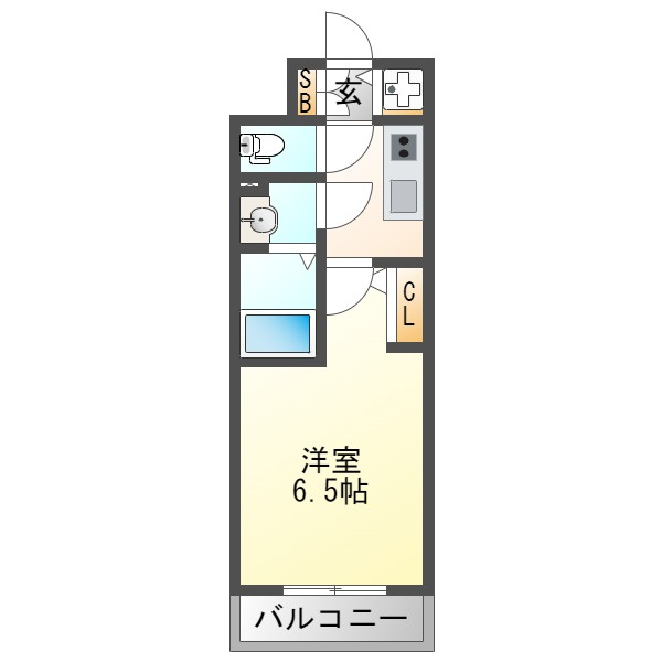 エスリード大阪プライムゲートの間取り