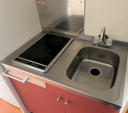 レオパレスパイン　ブルーム　Ⅱのキッチン|キッチンでお料理をお楽しみください