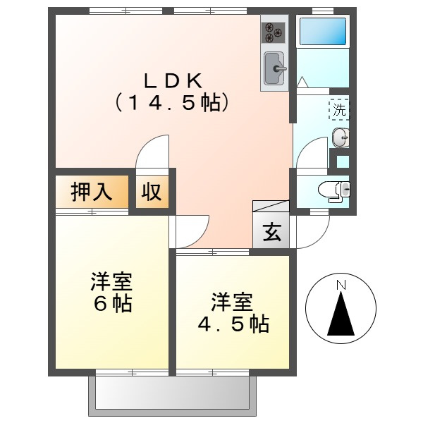 ベルメゾンツネの間取り