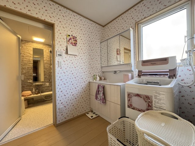 築浅の綺麗でおしゃれな平家♪　那須町高久丙の注文中古住宅の脱衣所