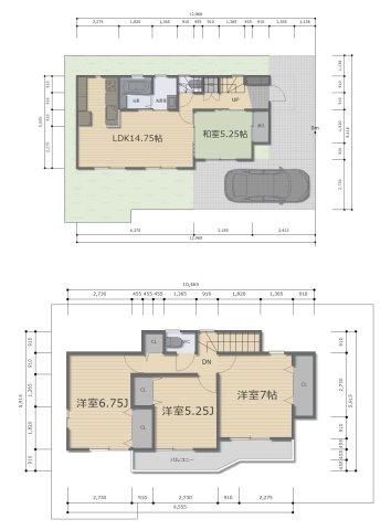 【サンスターホーム】瑞穂町　長岡1丁目　中古戸建ての間取り