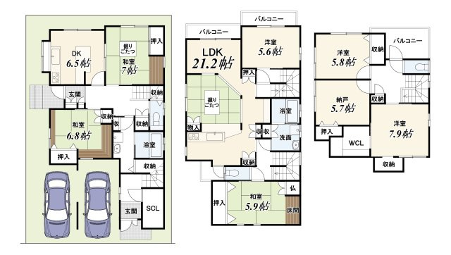 【ReDream】樫原平田町の間取り