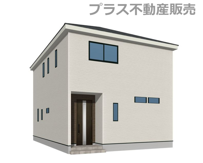 【外観】 | 福岡市南区屋形原2丁目第9　1号棟（全1棟）【仲介手数料無料・0円】 | 完成イメージの外観パースです。建築中の物件は、お近くのモデルハウスも一緒にご覧頂けます。