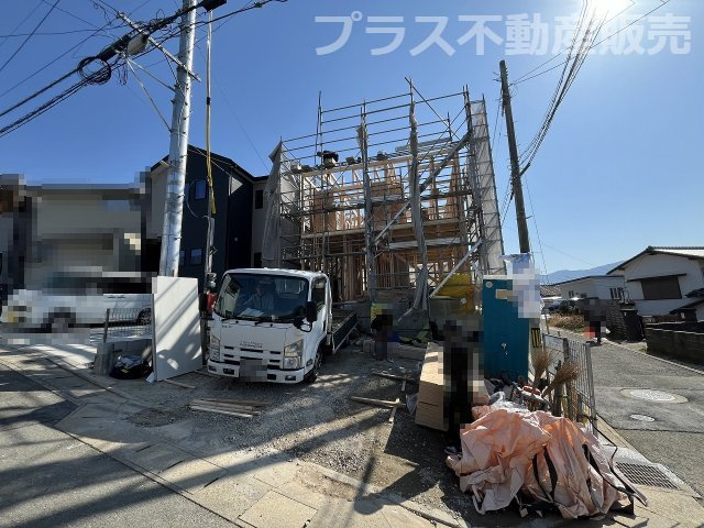 【外観】 | 福岡市南区屋形原2丁目第9　1号棟（全1棟）【仲介手数料無料・0円】 | 現地写真。プラス不動産販売なら、現場の全ての棟をまとめてご見学頂けます。