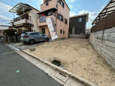 【前面道路含む現地写真】 | 百舌鳥梅町１丁　売土地 | 自由設計可能ですので　家族の希望が詰まったマイホームを建築出来ますね！