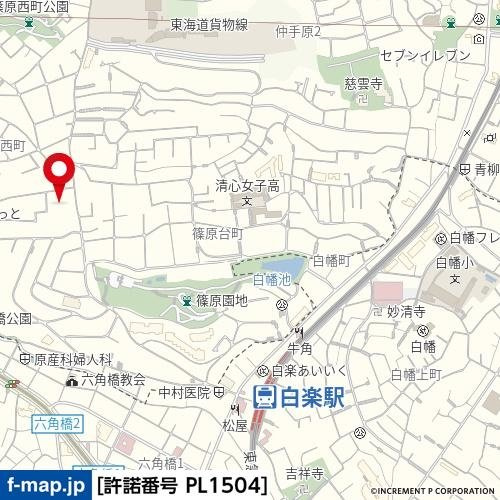 白楽ヒルズの地図