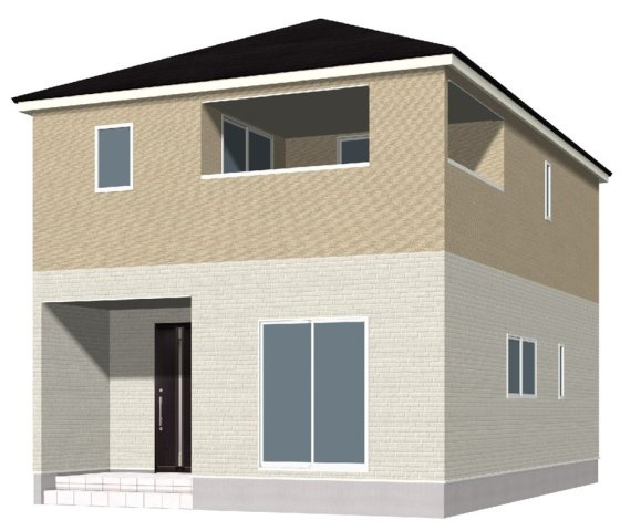 安曇野市豊科第10の外観パース