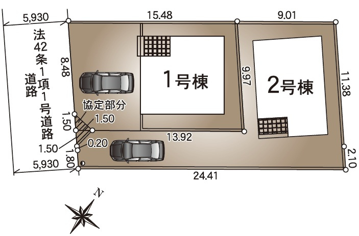 安曇野市豊科第10の区画図
