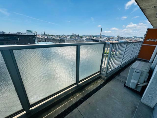 龍野ハイツのバルコニー