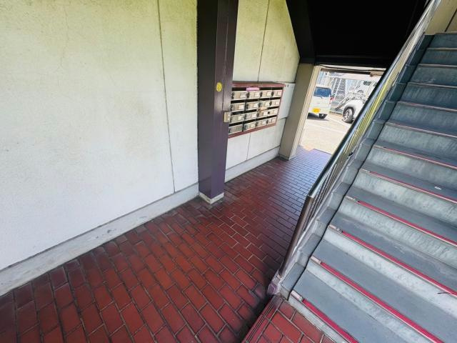 龍野ハイツのエントランス