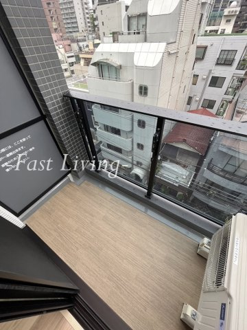 クレストコート新宿山吹町のバルコニー